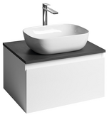 ALTAIR skříňka s deskou 62,5 cm, bílá/antracit břidlice náhledová fotka produktu