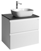 ALTAIR skříňka s deskou 68 cm, bílá/antracit břidlice náhledová fotka produktu