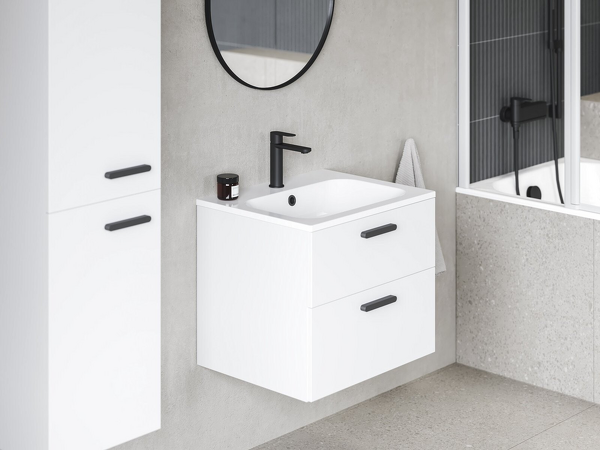 SD Chrome II 700 skříňka pod umyvadlo bílá, madla černá