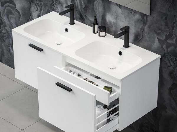 Dvojumyvadlo Chrome Slim 1200 s otvory