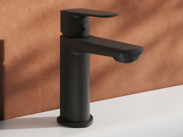 LF 012.20BL Umyvadlová baterie 160 mm, bez výpusti, černá