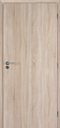 Doornite, dveře EXPRES, FOLIE, Voština,PLNÉ, dub sonoma, zámek dozický, levé, 60/197cm