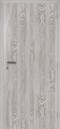 Doornite, dveře EXPRES, FOLIE, Voština,PLNÉ, dub šedý, zámek dozický, levé, 90/197cm