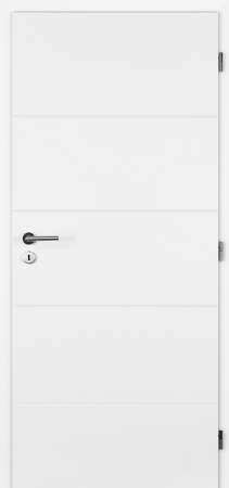 Doornite, dveře EXPRES, QUATRO, Voština,PLNÉ, bílý lak, zámek dozický, levé, 80/197cm
