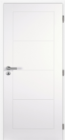 Doornite, dveře EXPRES, DAKOTA, Voština,PLNÉ, bílý lak, zámek dozický, pravé, 60/197cm
