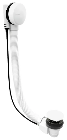 Vanová souprava, bovden, délka 1000mm, zátka 72mm, bílá