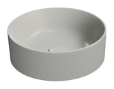 KUBE X keramické umyvadlo na desku, průměr 40cm, cenere mat náhledová fotka produktu