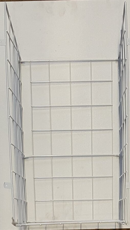 Drátěný prádelní koš 430x500x250mm, chrom