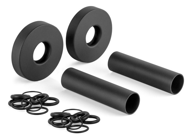 WICHER krycí rozeta kulatá, pár, černá mat