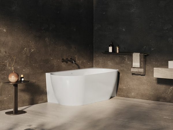 Vana Freedom Corner II Tec 175x86 P, volně stojící, bílá, krytka odtoku černá