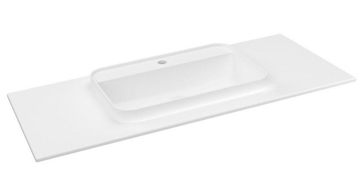 BRAHEA umyvadlo 111,6x51,5cm, rockstone, bílá mat