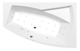 EVIA R hydromasážní vana, 170x100x47cm, Active Hydro-Air, chrom náhledová fotka produktu