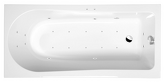 LISA hydromasážní vana, 160x70x47cm, Active Hydro-Air, chrom náhledová fotka produktu