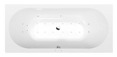 VIVA B hydromasážní vana, 175x80x47cm, Active Hydro-Air, chrom náhledová fotka produktu