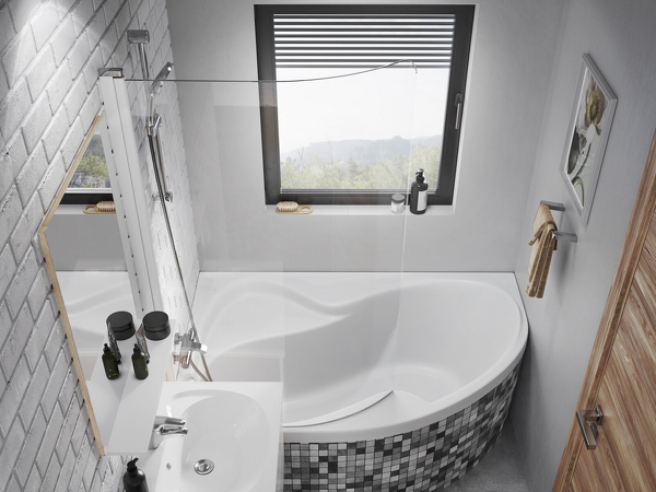 CVSK1 ROSA 140/150 L bílá+Transparent