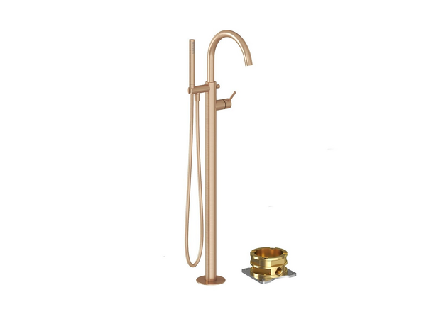 ES 080.60RGB.RB07G Vanová baterie do podlahy bez tělesa, se sprchovým setem, Rose Gold Brushed