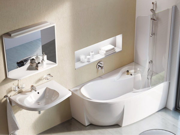 Panel A Rosa 95 P 160 cm snowwhite