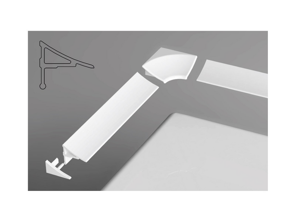 Krycí lišta 11/2000 bílá