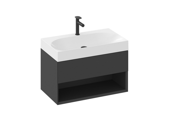 SD Lite 80 skříňka pod umyvadlo černá matná