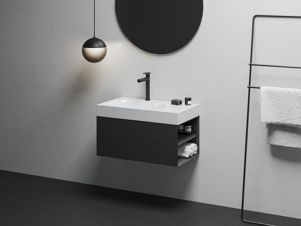 Umyvadlo Lite 80/60 P, s otvorem pro baterii, bez přepadu