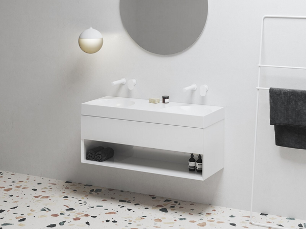 Dvojumyvadlo Lite 120, bez otvorů pro baterie, bez přepadu