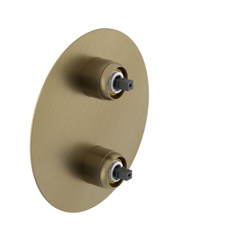 ULTRAMIX tělo podomítkové sprchové baterie, 3 výstupy, otočný přepínač, zlato mat