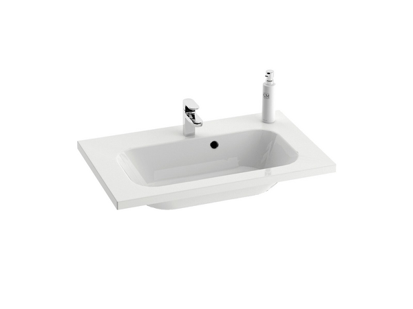Umyvadlo Chrome 600 white s přepadem