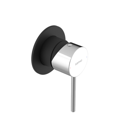 ULTRAMIX podomítková sprchová baterie, 1 výstup, černá mat/chrom