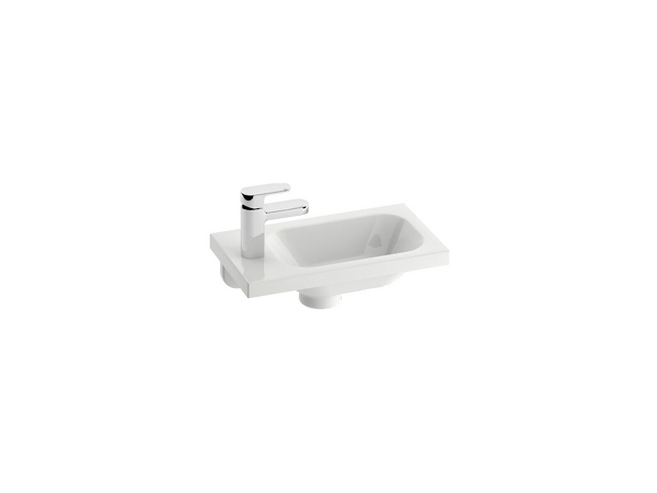 umývátko Chrome L white s otvory