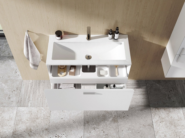 Umyvadlo Clear 800 white s otvory