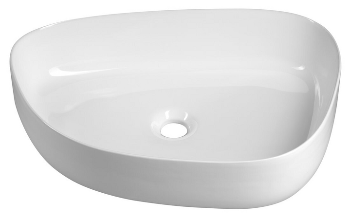 Keramické umyvadlo na desku, 55x42cm, bílá