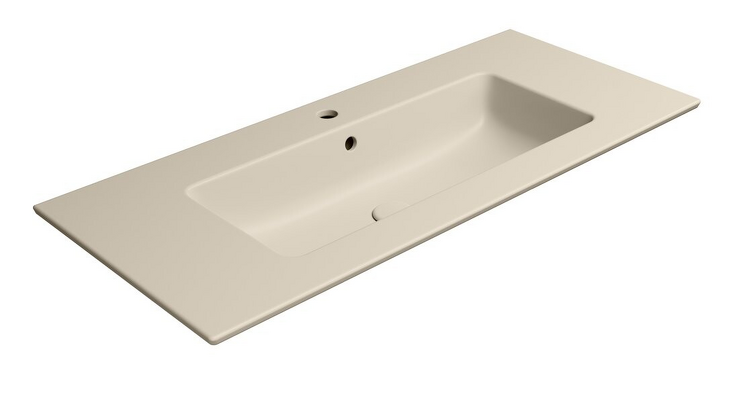 PURA keramické umyvadlo Slim 102x46cm, creta mat