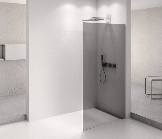 ARCHITEX CHROM sprchová zástěna 1262mm, kouřové sklo