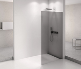ARCHITEX CHROM sprchová zástěna 1362mm, kouřové sklo náhledová fotka produktu