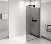 ARCHITEX BLACK MATT sprchová zástěna 1062mm, kouřové sklo náhledová fotka produktu