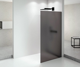 ARCHITEX BLACK MATT sprchová zástěna 1062mm, kouřové matné sklo náhledová fotka produktu