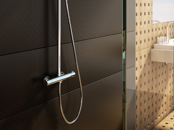 Sprchový sloup flexibilní s termostatickou baterií a sprchovým set