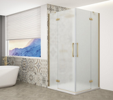 TRINITY GOLD MATT obdélníkový sprchový kout 1200x1100mm, rohový vstup, matné sklo náhledová fotka produktu