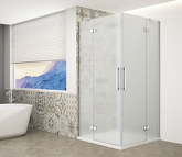 TRINITY CHROME obdélníkový sprchový kout 1200x1100mm, rohový vstup, matné sklo náhledová fotka produktu