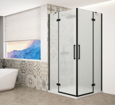 TRINITY BLACK obdélníkový sprchový kout 1200x900mm, rohový vstup, matné sklo náhledová fotka produktu