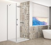 TRINITY CHROME čtvercový sprchový kout 800x800mm, čiré sklo, pravé náhledová fotka produktu