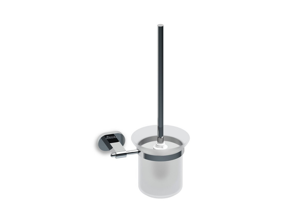 CR 410.00 Držák s nádobkou a WC štětkou (sklo)