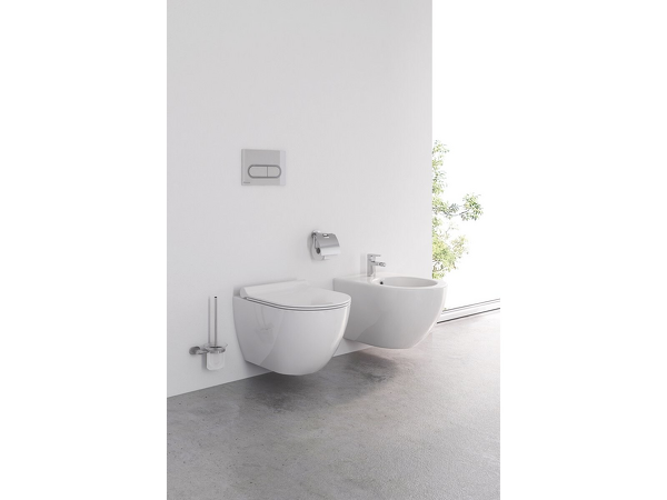 CR 410.00 Držák s nádobkou a WC štětkou (sklo)