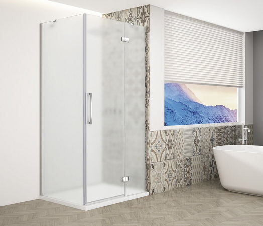 TRINITY CHROME obdélníkový sprchový kout 1200x1000mm, matné sklo, pravé