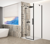 TRINITY BLACK obdélníkový sprchový kout 800x900mm, čiré sklo, levé náhledová fotka produktu