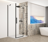 TRINITY BLACK obdélníkový sprchový kout 800x900mm, čiré sklo, pravé náhledová fotka produktu