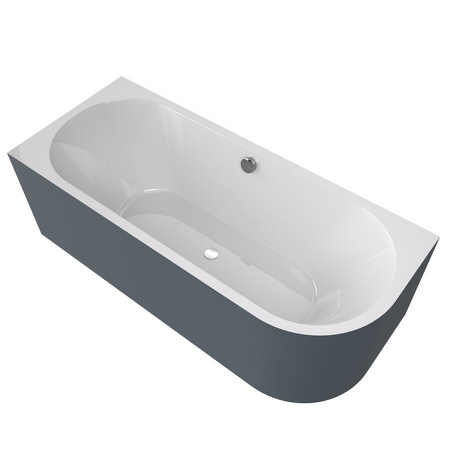 VIVA L MONOLITH asymetrická vana 180x75x60cm, bílá/siena