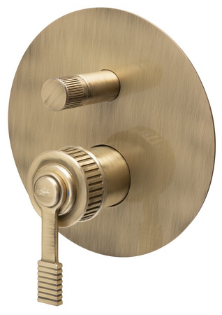 VERSI podomítková sprchová baterie, 2 výstupy, bronz