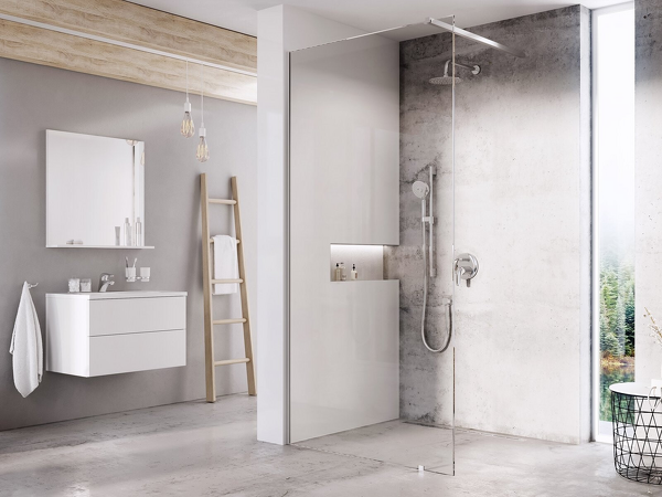 Walk-In Wall Set 140, lesk+transparent
