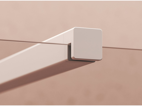 Walk-In Wall Set 120, bílá matná+transparent